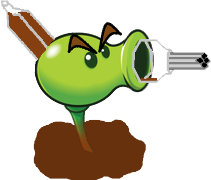 Sweet Tea - Plants Vs Zombies Peashooter (431x354), Png Download
