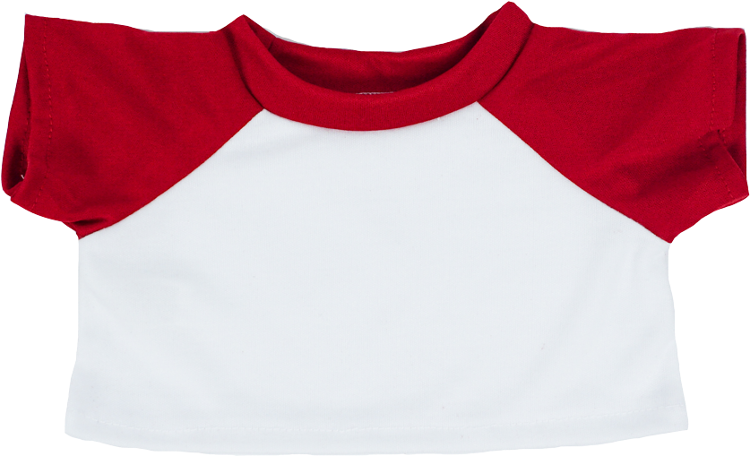 16″ White & Red T-shirt Out Of Stock - Red (1200x1173), Png Download