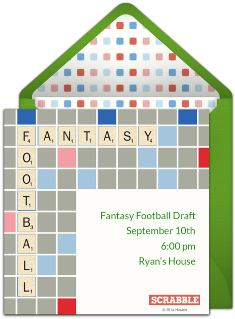 Scrabble Football Online Invitation - House (650x650), Png Download