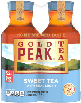 Gold Peak® Sweet Tea - Gold Peak Green Iced Tea 64 Oz Plastic Bottles - Pack (348x348), Png Download
