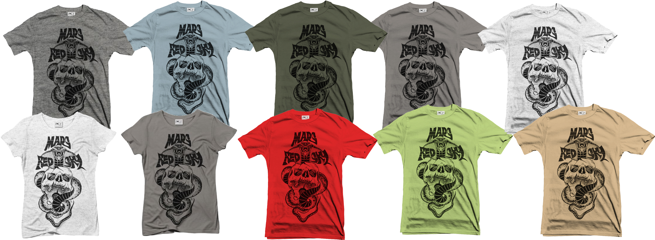 Image Of Cobra T-shirts Summer 2017 - Mars Red Sky Merch (2370x926), Png Download