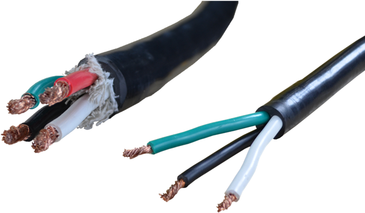 4 Color Wire Cable (781x489), Png Download