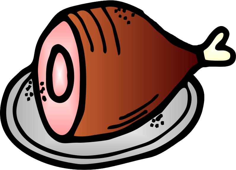 Ham Clip Art Many Interesting Cliparts - Ham Clipart (796x574), Png Download