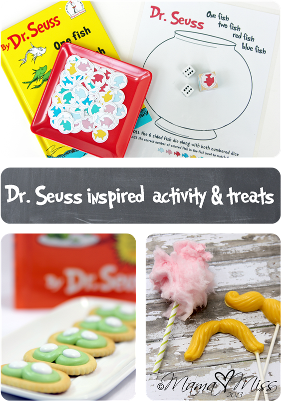 Seuss Inspired} Activity & Treats Http - One Fish Two Fish Red (600x839), Png Download