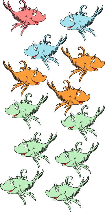 Here We Have A Small School Of Fish - Cartoon (363x732), Png Download