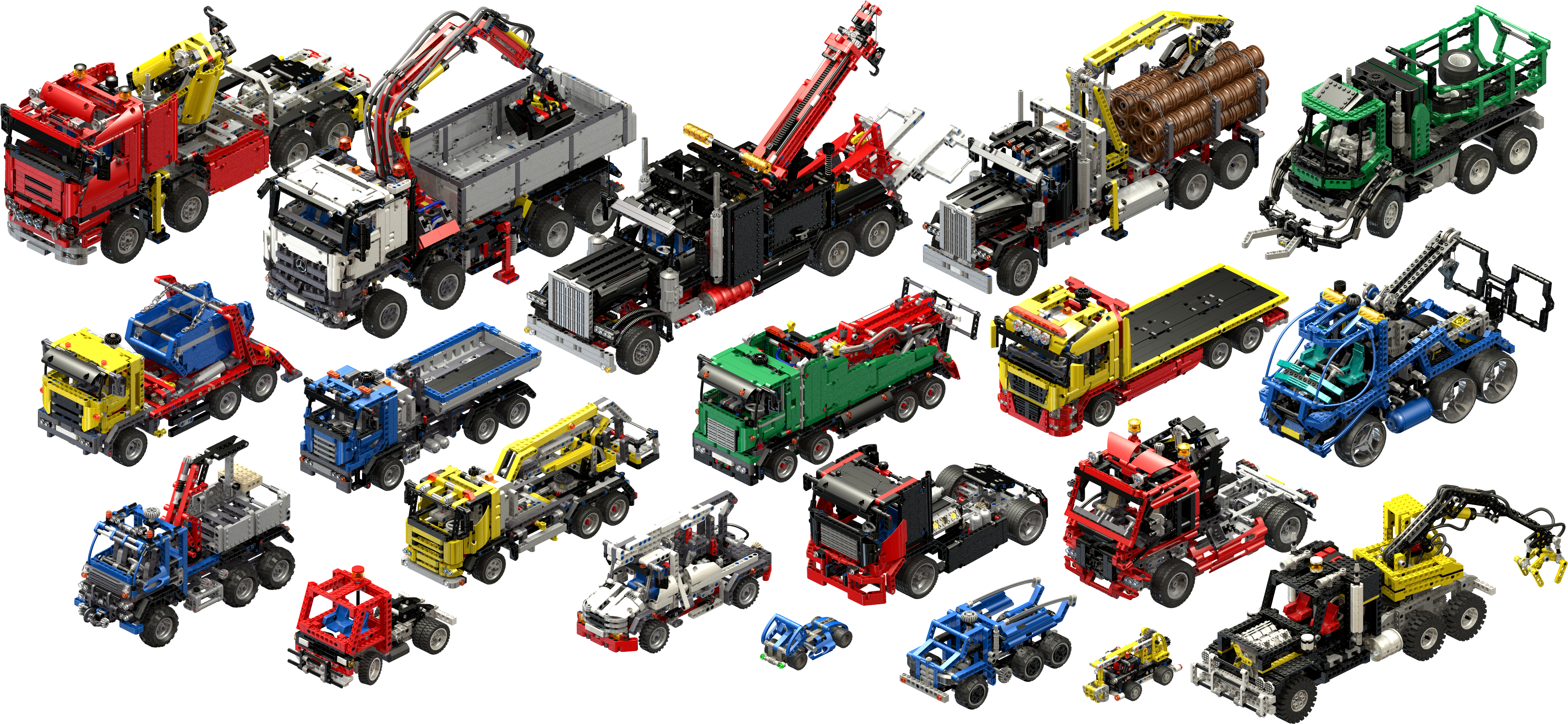 "big Rigs" Are Also Known In The Usa As "semi Trucks" - Lego 42008 Vs 42043 (4460x2074), Png Download