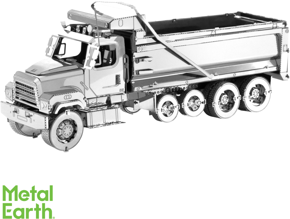 Metal Earth 3d Laser Cut Model Kit Freightliners - Metal Earth Dump Truck (1024x1024), Png Download