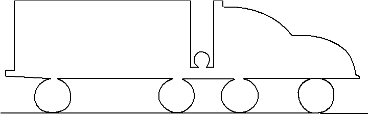 Big Rig Truck - Truck (792x295), Png Download