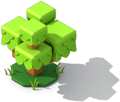 Little Block Tree - Tree (500x500), Png Download
