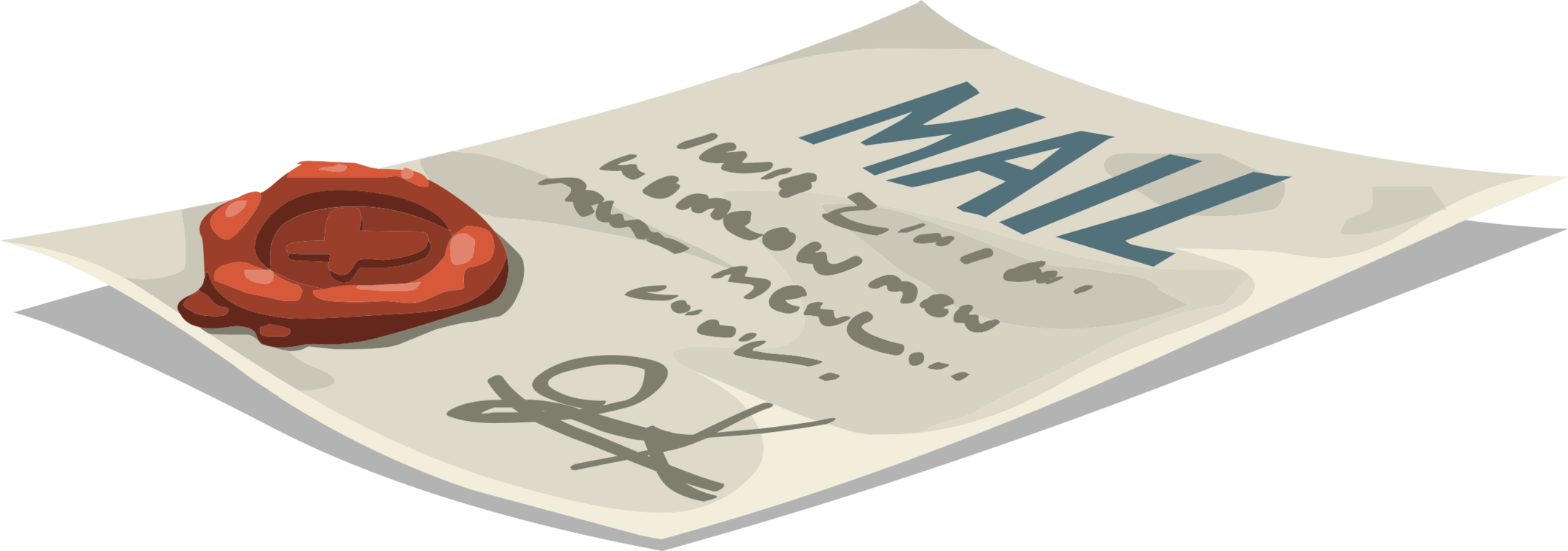 Paper Sealing Wax Mail Rubber Stamp - Tenurial And Property System (2133x750), Png Download