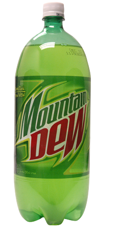 Menu Mountain Dew Bottle - Mountain Dew (254x494), Png Download