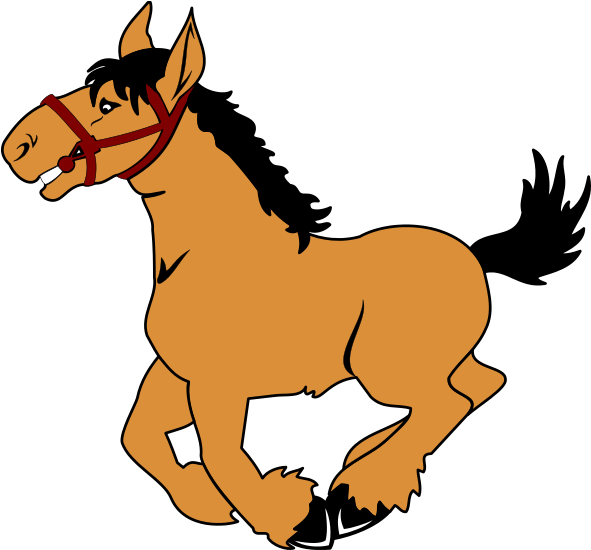 Horse - Clip Art Animals Horse (598x557), Png Download