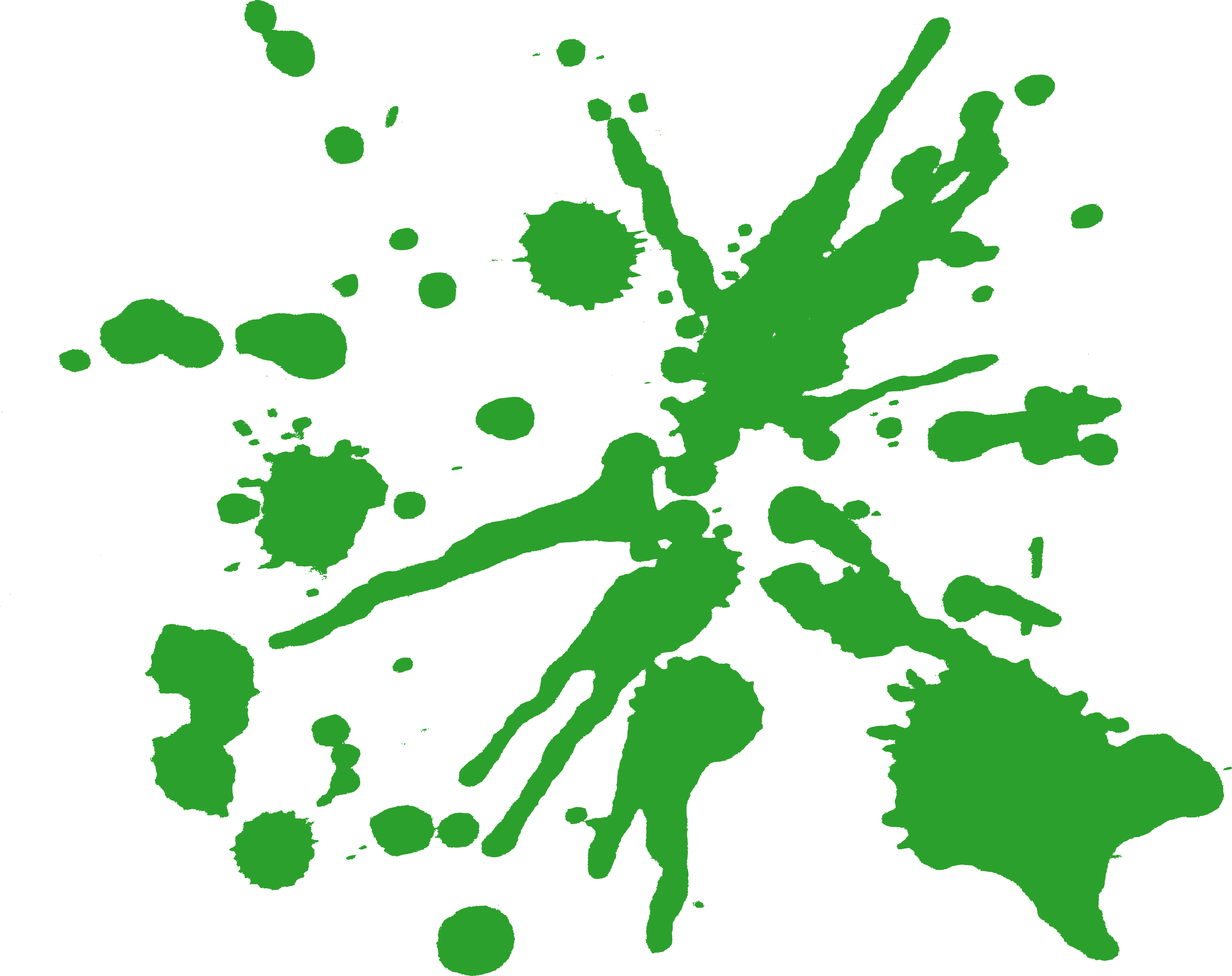 Green Paint Splatter Png Download - Green Splatter Png (3636x2880), Png Download