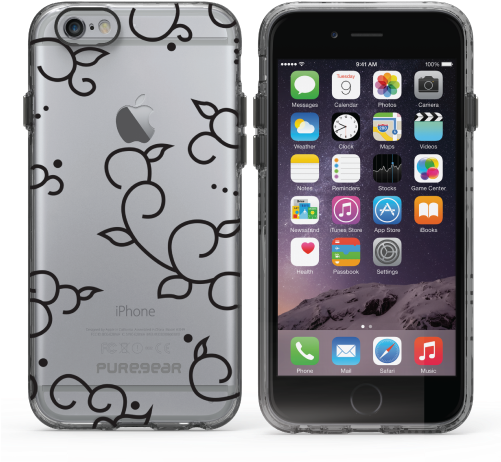 Puregear Apple Iphone 6/6s Slim Shell Cover With Pattern - Otterbox Symmetry Series Apple Iphone 6 Plus Cover (500x500), Png Download