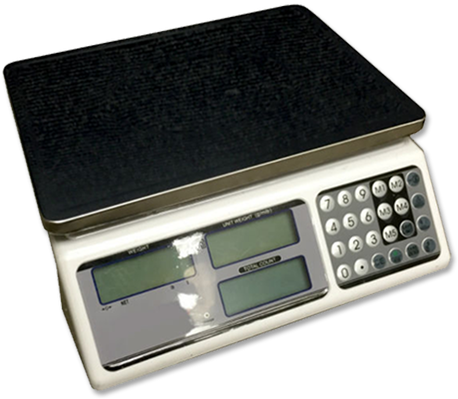 12 Inch X 11 Inch Digital Counting Scale - Inch (500x417), Png Download