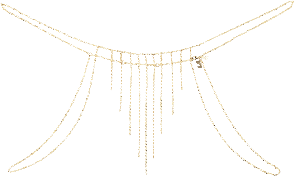 Golden Chain Bottom - Body Piercing Jewellery (1024x1024), Png Download