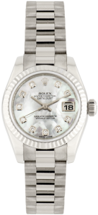 Rolex, Datejust, 18ct White Gold - Watch (350x350), Png Download