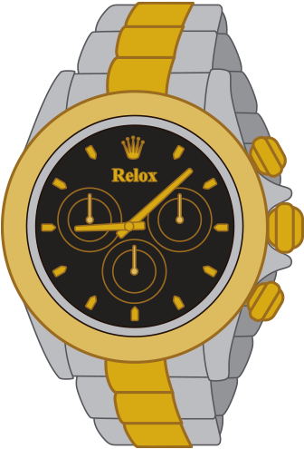 Rolexwatch - Rolex Oyster Perpetual Black Diak (500x500), Png Download