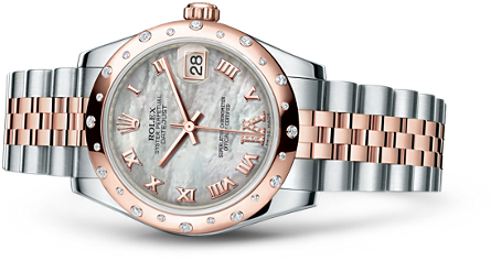 /rolex Replica /watches/datejust Lady 31/rolex Datejust - Rolex Lady Datejust 31 Rose (610x610), Png Download
