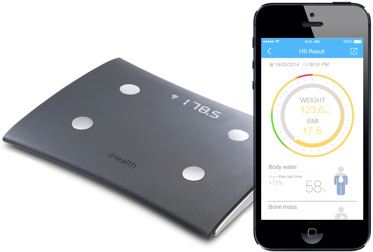 Ihealth Wireless Scale - Ihealth Vista Wireless Body Analysis Scale For Apple (800x600), Png Download