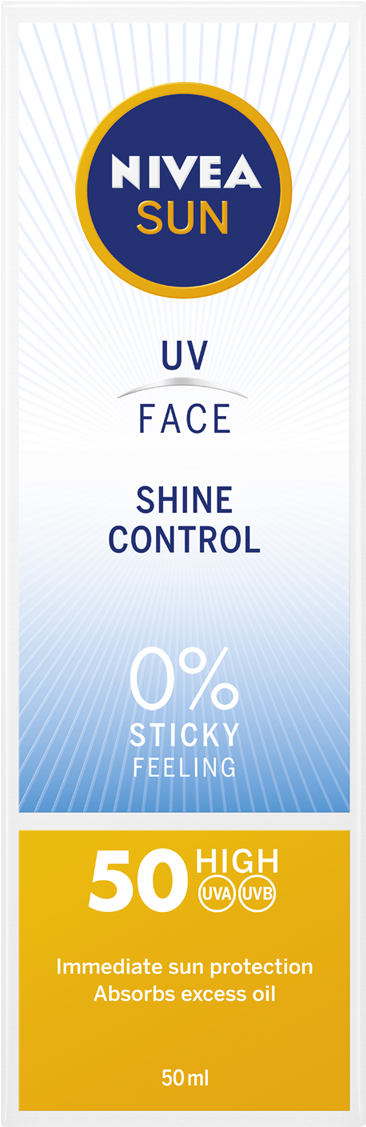 Uv Face Shine Control Cream Spf50 - Nivea Sun Uv Face Bb (1010x1180), Png Download