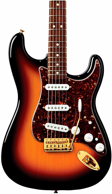 Fender Deluxe Player's Stratocaster Electric Guitar - Fender Sunburst Stratocaster Custom Shop (468x655), Png Download