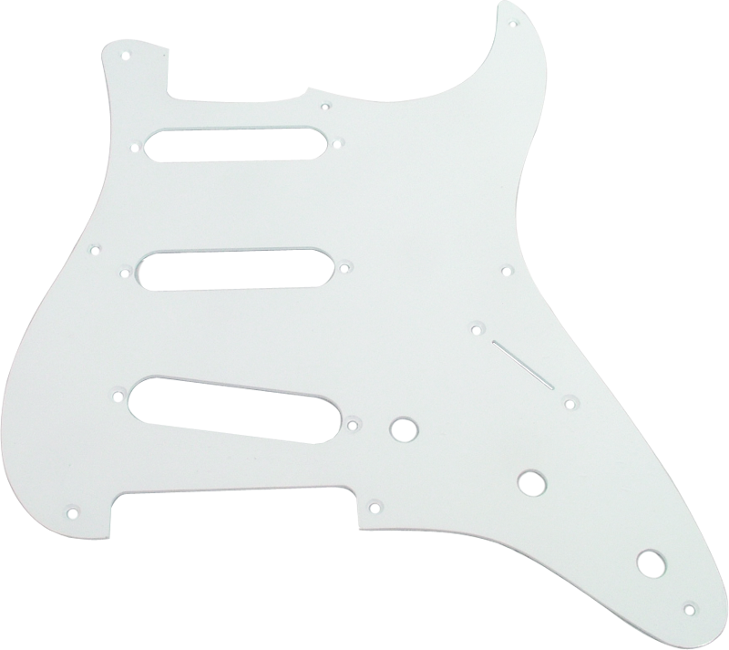 Fender ®, Vintage '57 Strat, 8-hole - Fender Accessories Pickguard For '57 Strat - White (800x713), Png Download