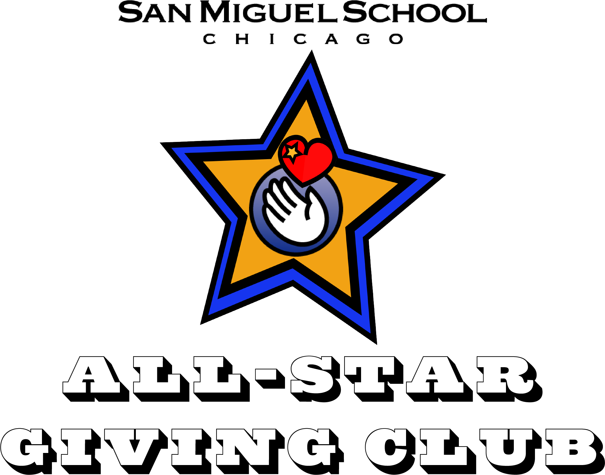 All-star Giving Club - San Miguel School Chicago (2012x1587), Png Download