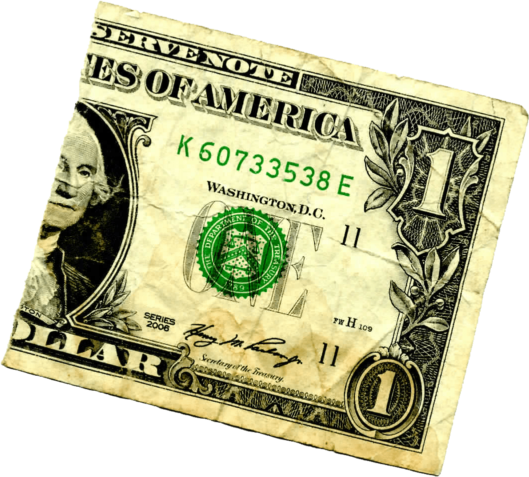 In Making Our Rounds To Pick Up Donations For Tosci - Dollar Bill (1468x1264), Png Download