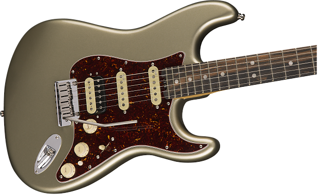 2018 Fender American Elite Stratocaster Hss Shawbucker - Fender Player Sage Green (620x382), Png Download