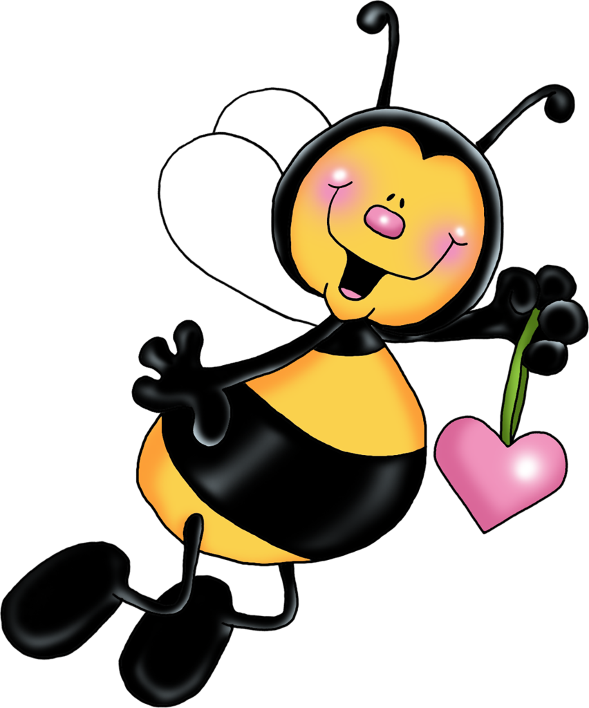 B *✿* Honey Bees, Love Heart, Monet, Bumble Bees - Abejitas Infantiles Png (852x1024), Png Download