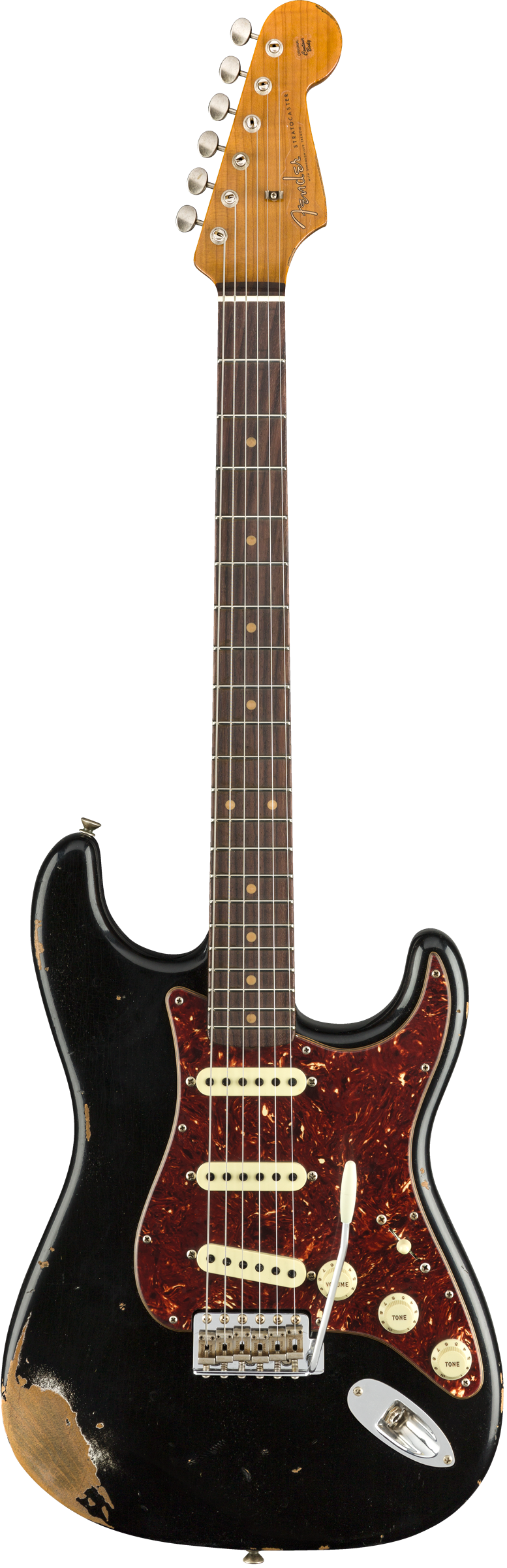 Fender Custom Shop 2018 Ltd 1960 Roasted Strat - Fender Limited Edition Relic Roasted Dual-mag Strat (777x2400), Png Download