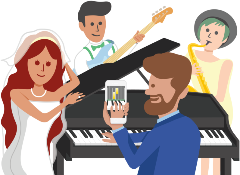 Learn How To Play Piano Using Just Your Iphone And - Piano (810x583), Png Download