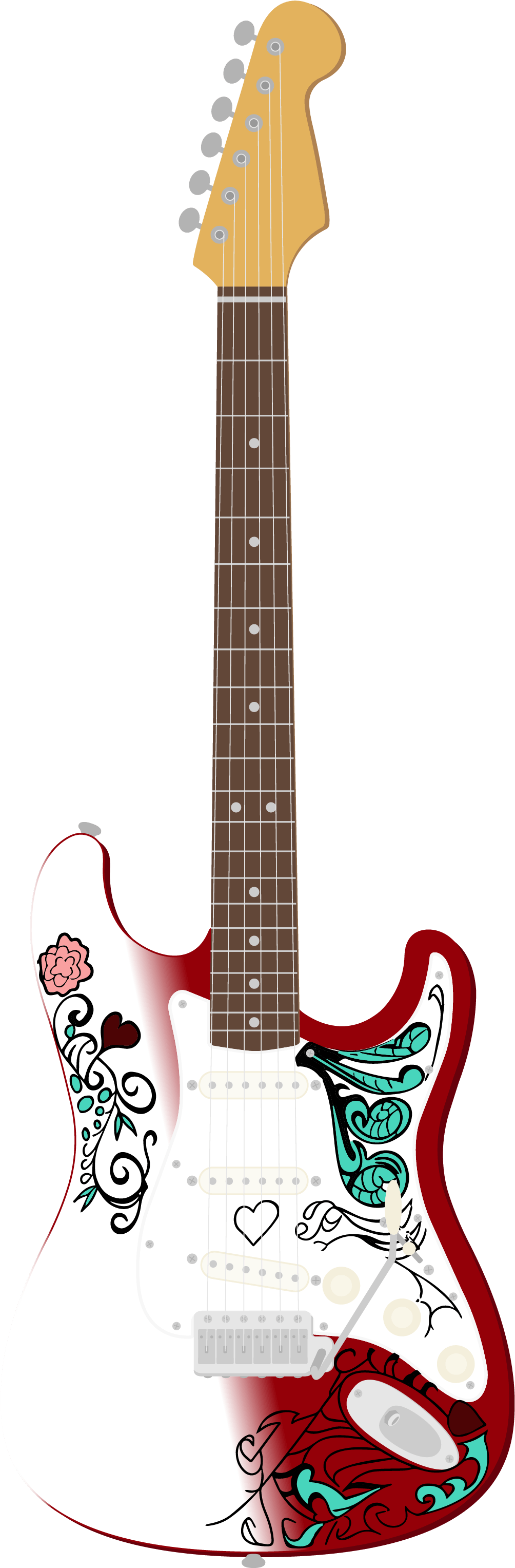 1964 Fender Stratocaster 'monterey Pop' - Fender Musical Instruments Corporation (1011x3167), Png Download
