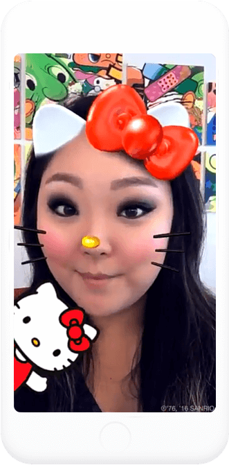 Discover - Hello Kitty (358x697), Png Download