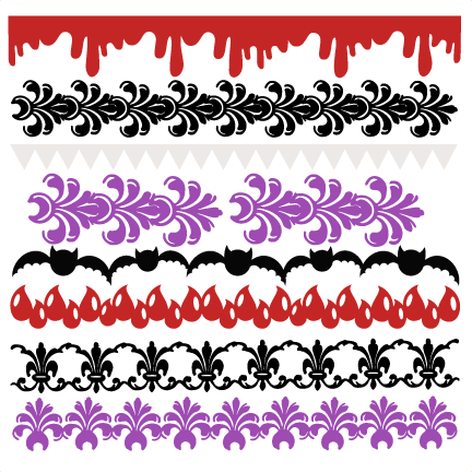 Vampire Borders Svg Scrapbook Title Svg Cutting Files - Wall Sticker The Family Kitchen (432x432), Png Download