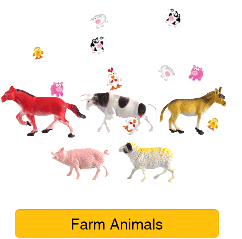 Themes - Pack Of 5 Farm Animal (500x500), Png Download