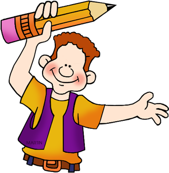 Students Clipart Png For Kids - Philipp Martin Clipart School (344x360), Png Download