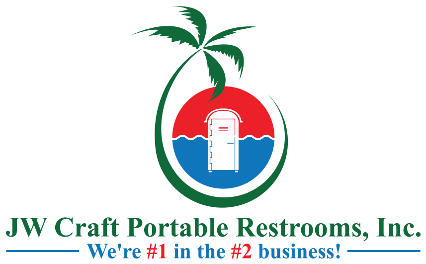 Jw Craft Portable Restrooms, Inc - Portable Toilet Logo (900x544), Png Download