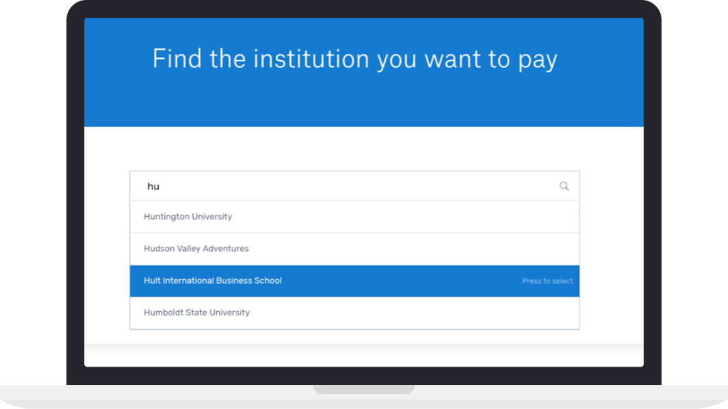 1 Select Your Institution From Our Homepage - Education (1064x598), Png Download