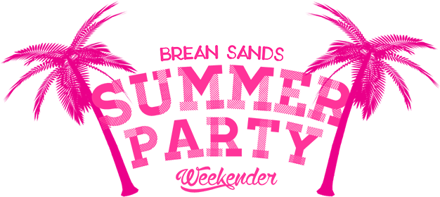 Brean Sands Summer Party Weekender Line Up - Palm Tree Transparent Background (800x286), Png Download