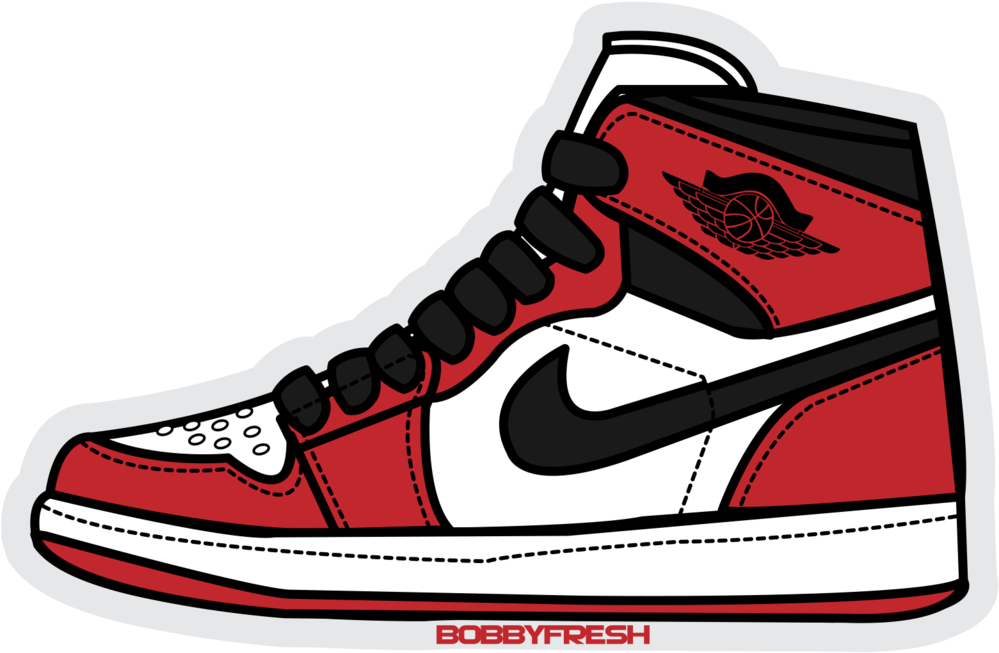 Download Air Jordan Air Jordan 1 Sticker Full Size PNG Image PNGkit