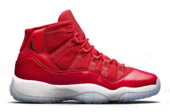 Air Jordan Retro 11 "win Like 96" Pre-order - Win Like 82 Red (565x372), Png Download