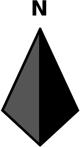 This - North Arrow For Maps (268x482), Png Download