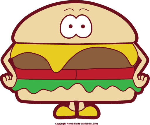 Hamburger Clipart Grilled - Clip Art (513x427), Png Download