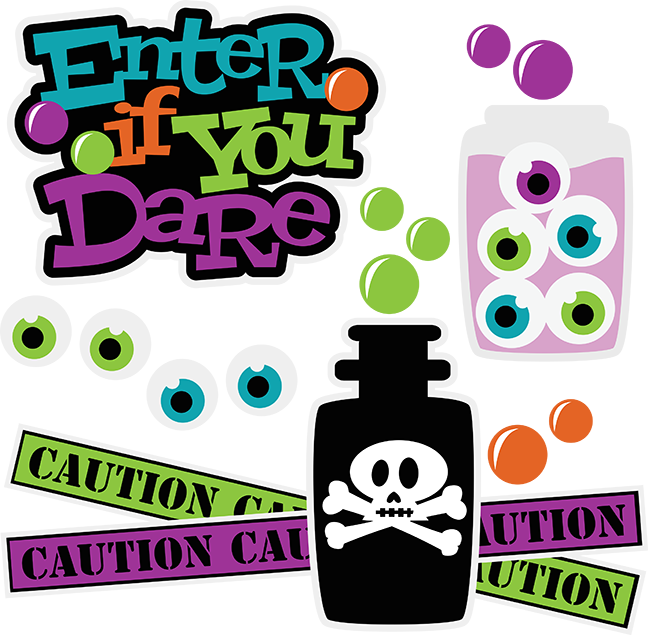 Enter If You Dare Svg Scrapbook Collection Halloween - Enter If You Dare Halloween Sign (648x635), Png Download