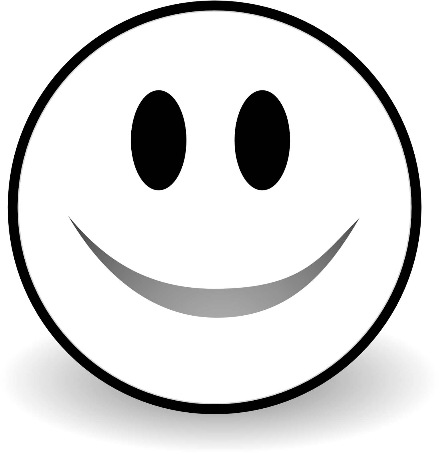 Cute Smile Mouth Clipart Clipart - Smile Clipart Black And White (1871x1871), Png Download
