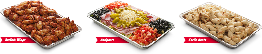 Trays-flags - Party Wing Trays (858x177), Png Download