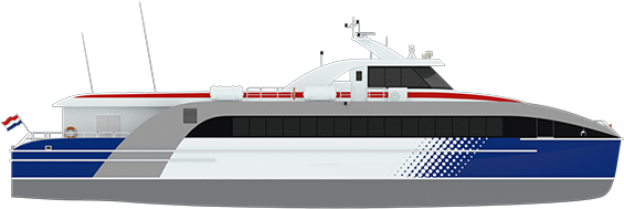 Damen Fast Ferry 3609passenger Ship Png - Ship (650x384), Png Download