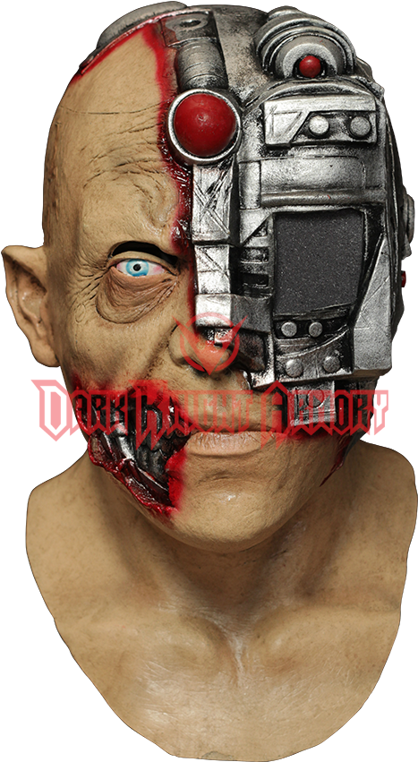 Terminator Head Png - Animated Scanning Cyborg Adult Mask (850x850), Png Download